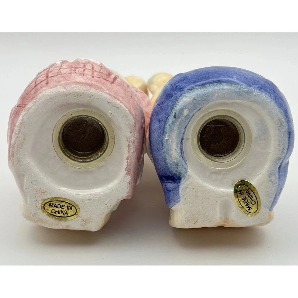 VTG Teddy Bear Salt Pepper Shakers Cute Bear Ceramic Kitsch Kitchen‎ Cottagecore